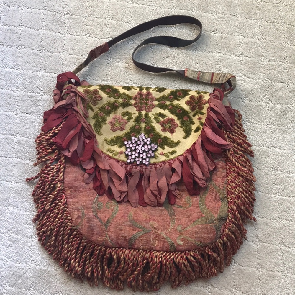 Magnolia Pearl Style Fabric Shoulder Bag Purse